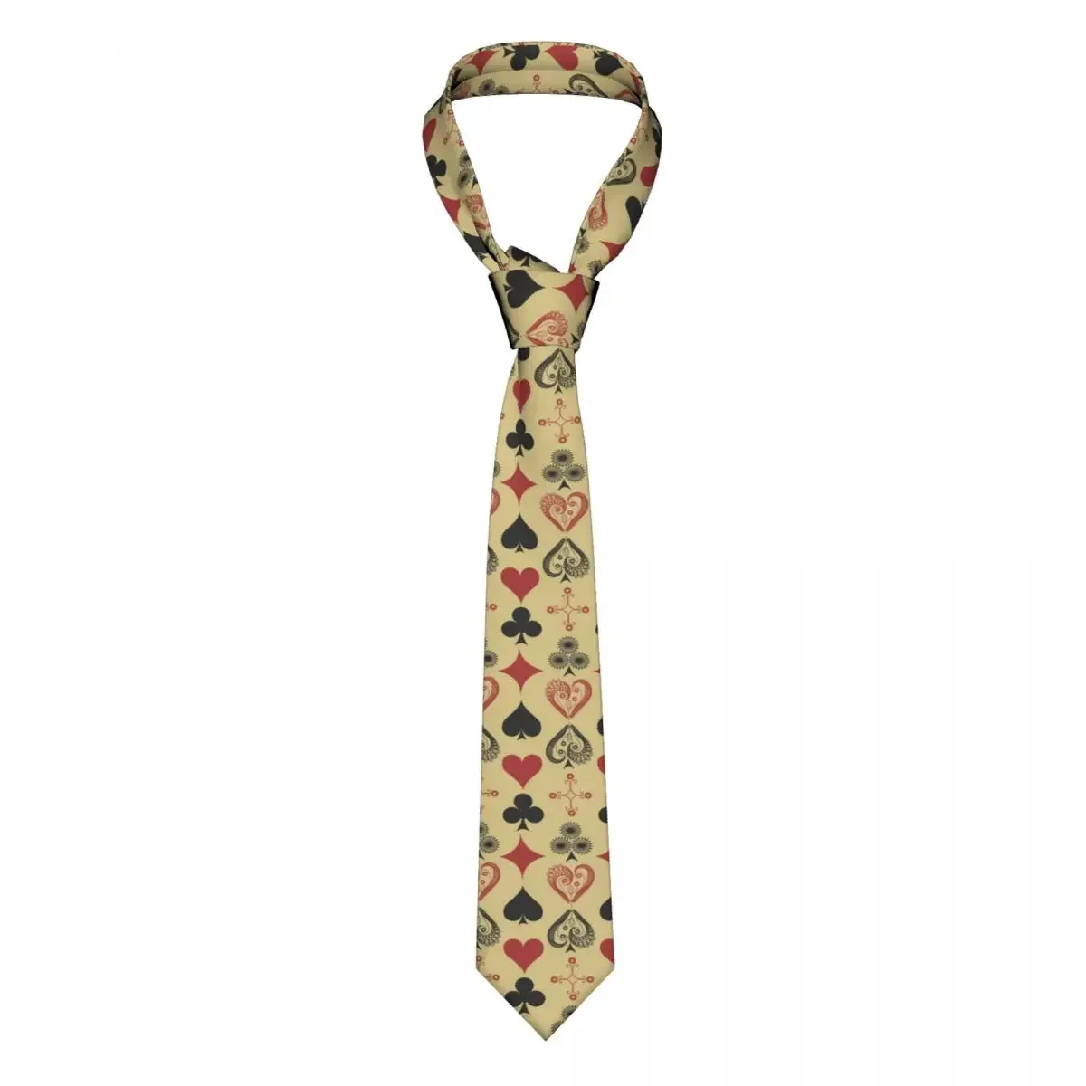 

Vintage Playing Cards Pattern Tie For Men Women Necktie Clothing Accessories