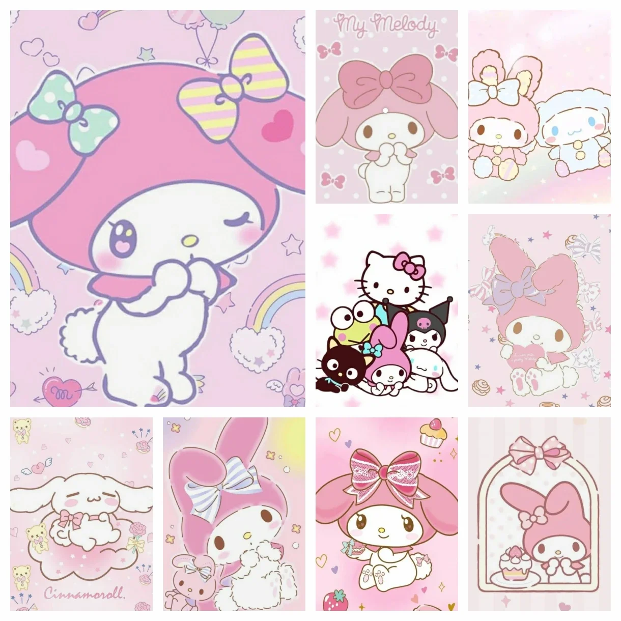

Sanrio 5D DIY Art алмазная живопись Hello Kitty Melody Япония вышивка рисунок фотографии вышивка крестиком мозаика декор комнаты новинки