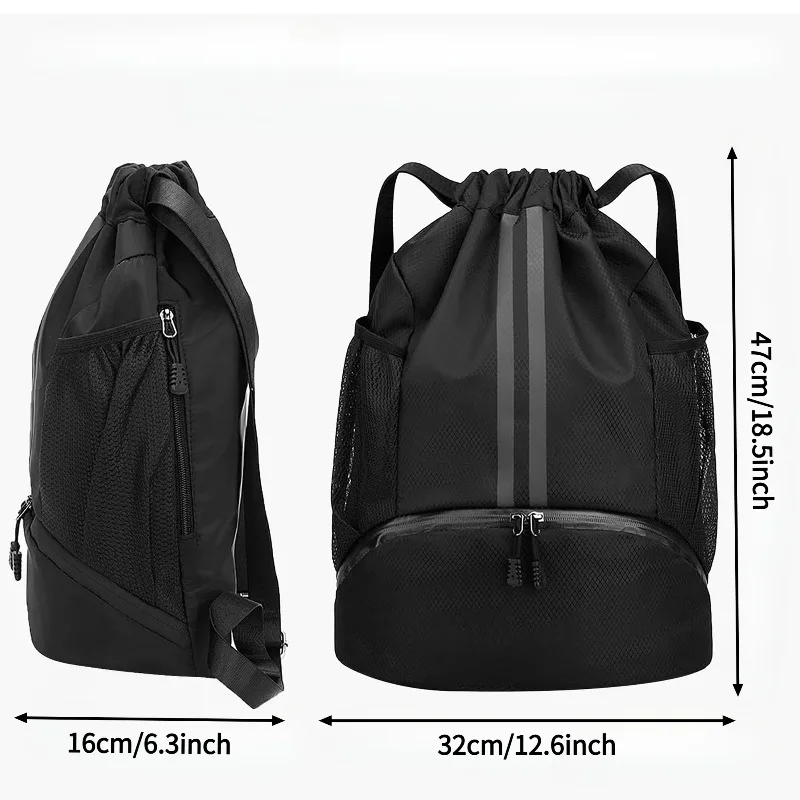 1PCS Bundle pocket drawstring bag, dry wet separation swimming bag, waterproof swimsuit storage bag