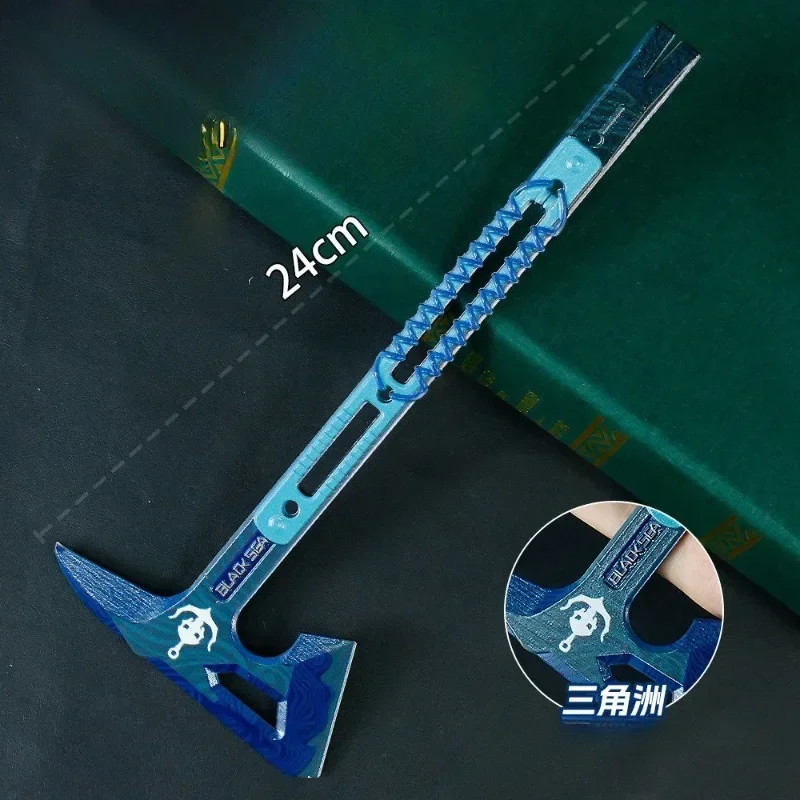 24cm Action Delta Black Sea Battle Axe Broń wokół gry nie jest uszkodzona Metale stopowe COS Rekwizyty Prezent urodzinowy Miecz Zabawka