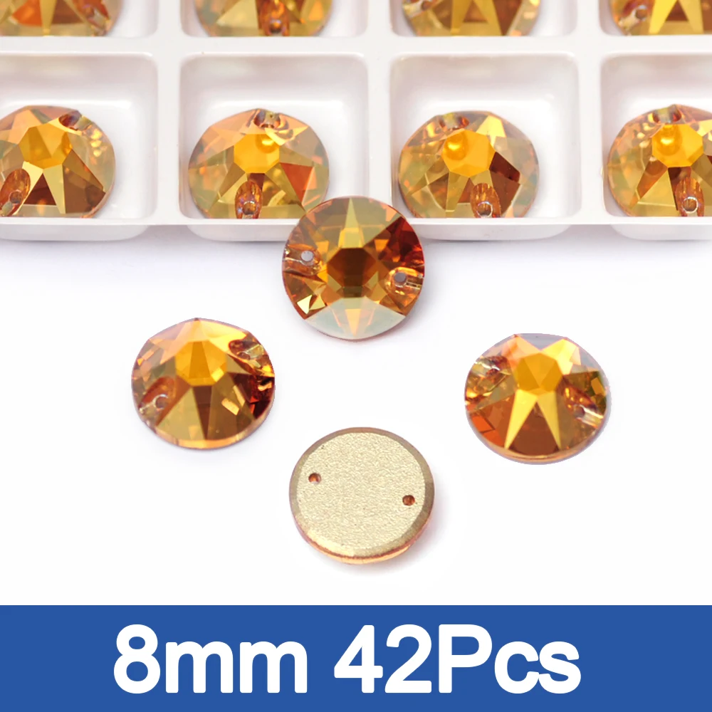 PUBRILEX Metallic Sunshine Mix Größen Strass Flache Rückseite Gold Strasssteine Modeschmuck Kristalle Steine zum Aufnähen für Kleidung