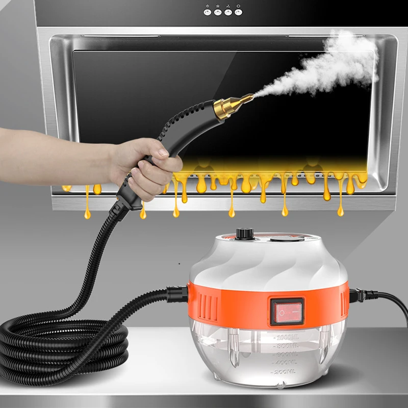 110V/220V Home Appliances Steam Cleaner Car Toys Kitchen Hood High Temperature Sterilization Cleaning Machine with 1L Water Tank