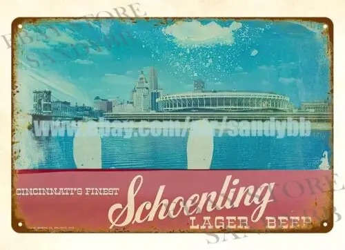 SCHOENLING BEER metal tin sign living room decorating ideas