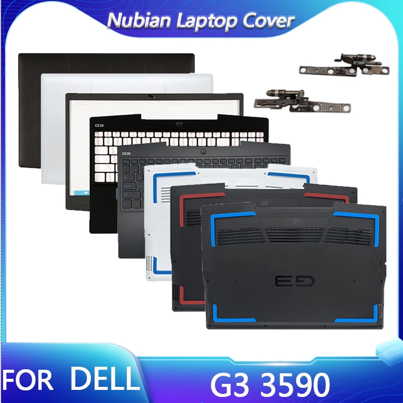 

NEW For Dell G3 Gaming Series G3 15 3590 Laptop LCD Back Cover TOP Case/Front Bezel/Hinges/Palmrest/Bottom Case 0747KP 07MD2F