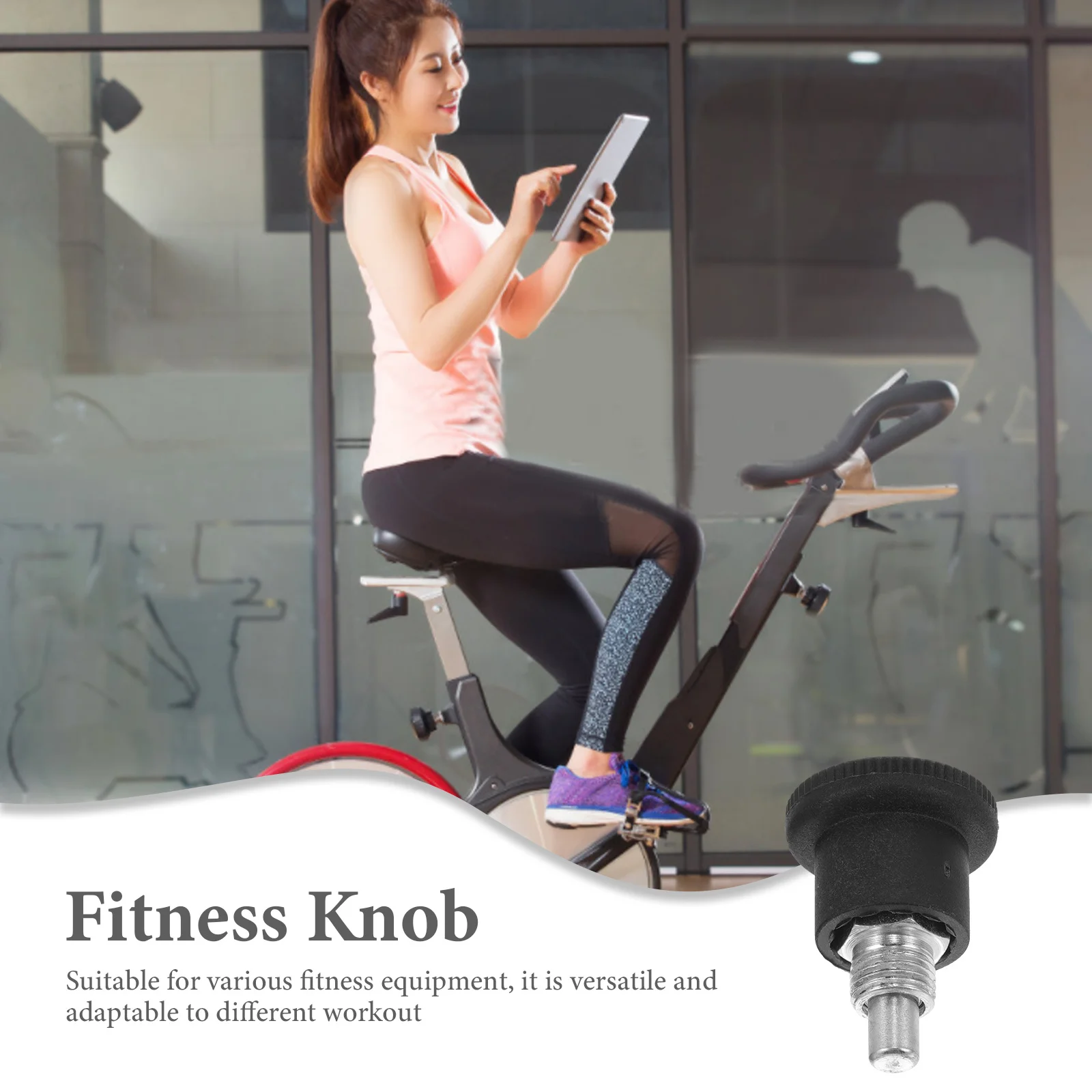 

Ball Swivel Pull Pin Knob For Fitness Equipment Exercise Bike Height Adjustment Replacement Parts Gym Accessory