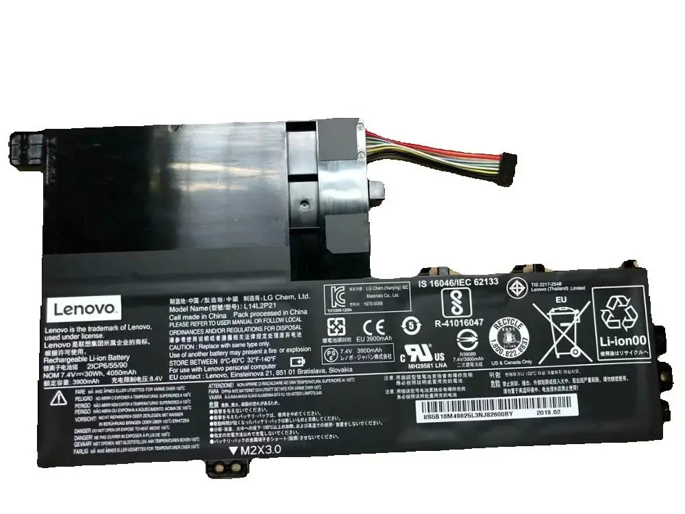 

New genuine Battery for Lenovo IDEAPAD 500-14 520S-14 S41-70 S41-70AM L14M2P21 L14L2P21 7.4V 30WH