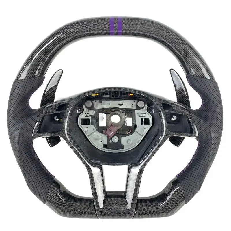 

Wholesale Real Carbon Fiber Steering Wheel for A45 W204 W212 W218 W116 C a GLC CLS Car Steering Wheel