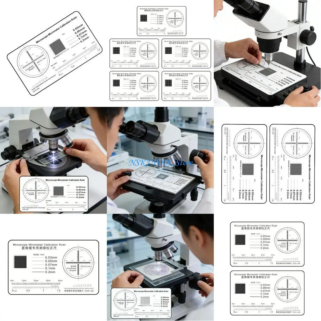 

L8RC Precisions Microscope Calibration Tool 0.1mm Measuring Scale Calibration Ruler