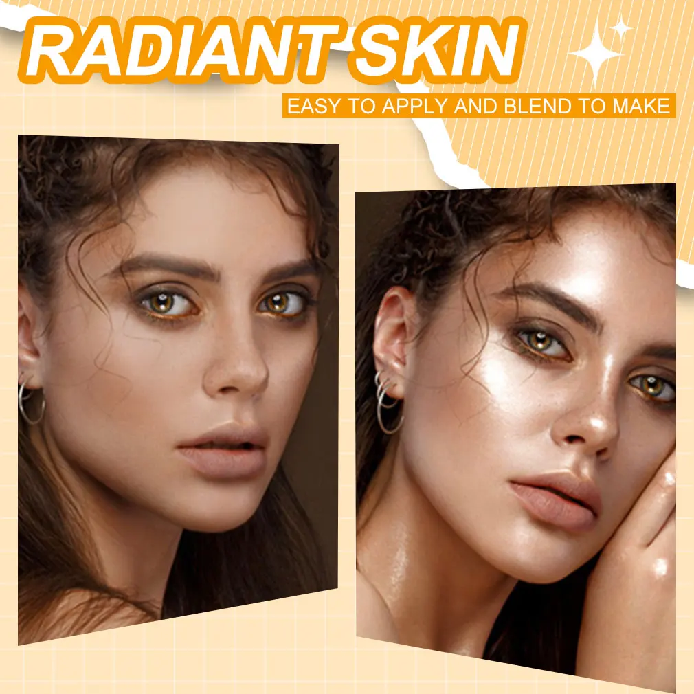 Spray brilhante brilhante para rosto, corpo e cabelo, névoa brilhante leve para destacar a pele e o cabelo, ideal para festas