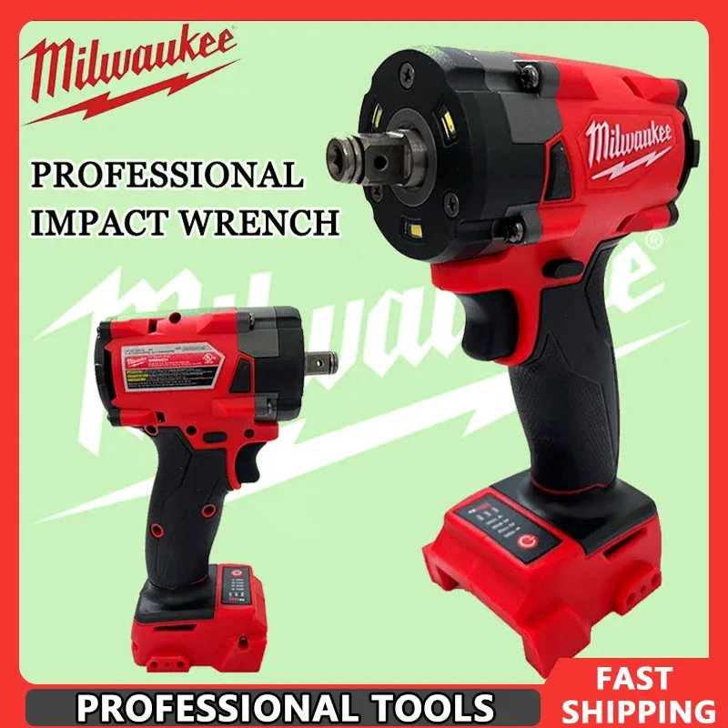 

Milwaukee для ремонта автомобилей, грузовиков, отвертка, аккумуляторные инструменты, 1/2 дюйма, бесщеточный аккумуляторный электрический ключ, ударная дрель, перезаряжаемая