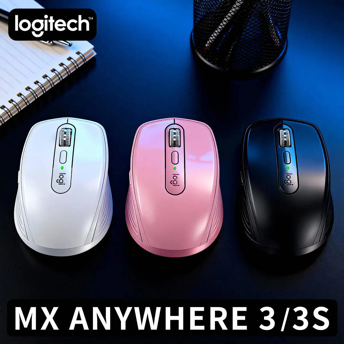 

Logitech MX Anywhere 3S Bluetooth Mouse Ultra Fast Scrolling Silent Clicks for Laptop Desktop Office