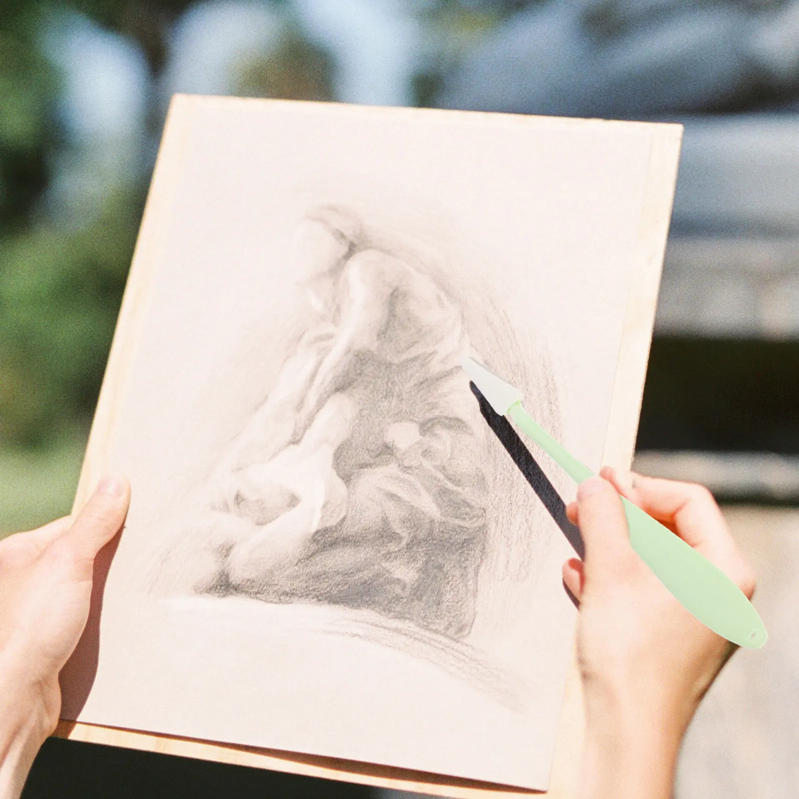 مجموعة خلاطات رسم مكونة من 4 قطع، ممحاة معقودة، تتضمن خلاطات فنية محمولة لمسح اللطخة، هدية رائعة للرسم #1