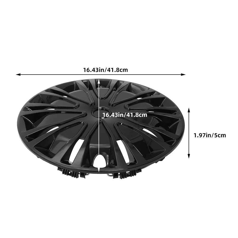 15 بوصة العالمي سيارة Hubcaps حافة يغطي محور عجلات قبعات للسيارات المركبات مادة PP واقية أنيقة الأوساخ مقاومة #6