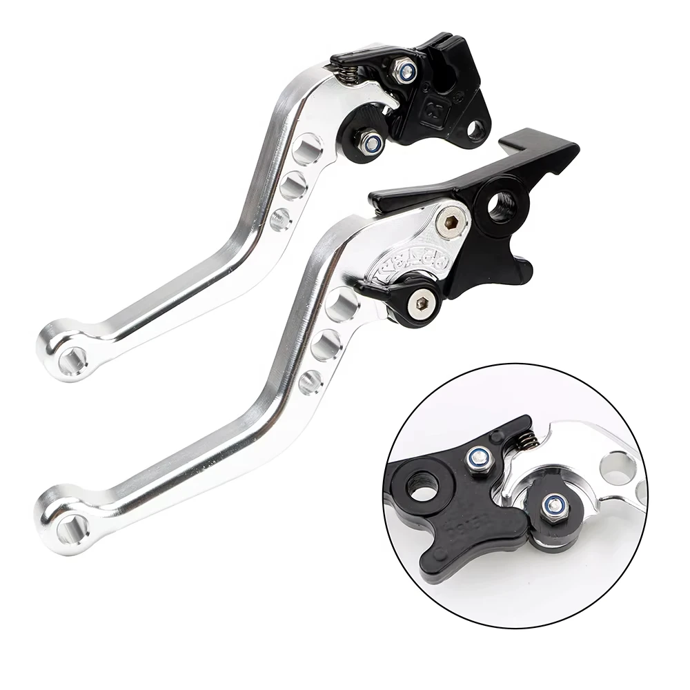 Motorcycle Brake levers  Motorcycle Accessories Modified Horn Adjustable Hand Lever GY6 for Yamaha Honda Suzuki