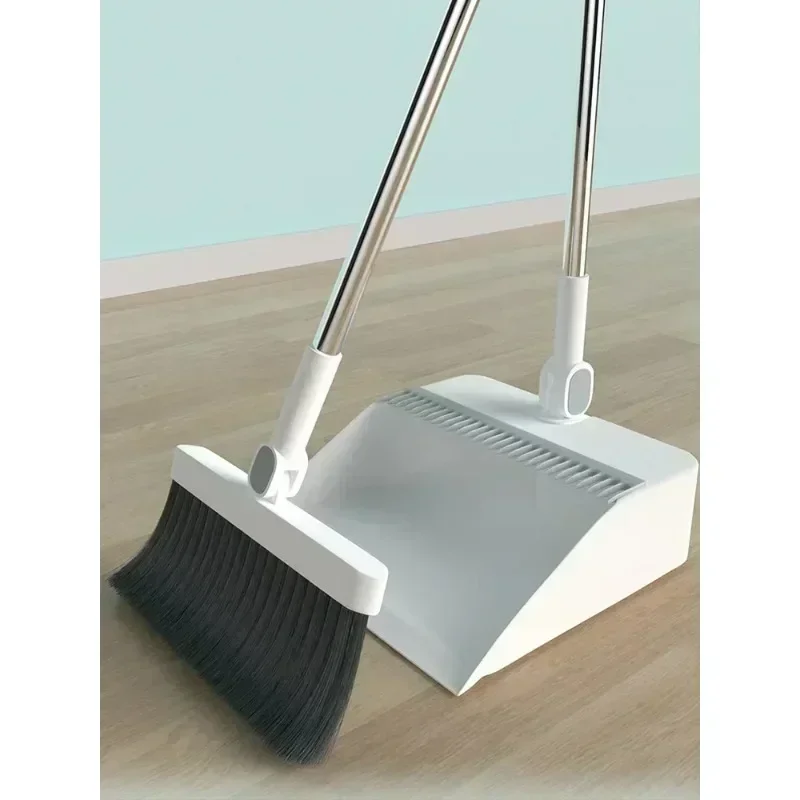 3PCS/Set Broom Wiper Set Hair Broom Combination Cleaner Sweeper Foldable Dustpan Set with Extendable Broomstick Cleaning