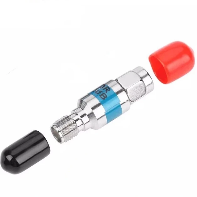 SMA-JK Stainless Steel Material 2W Attenuator DC-6GHz 1-40dB RF Signal Coaxial Fixed Attenuator