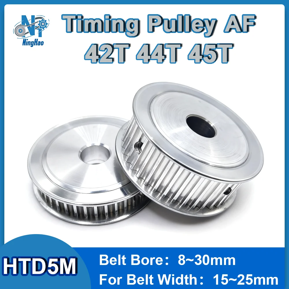 

HTD 5M Timing Pulley 42T 44T 45T 5M Pulley Bore 8mm~30mm Belt Width 15mm 20mm 25mm HTD5M AF Type Synchronous Wheel For 3D Printe
