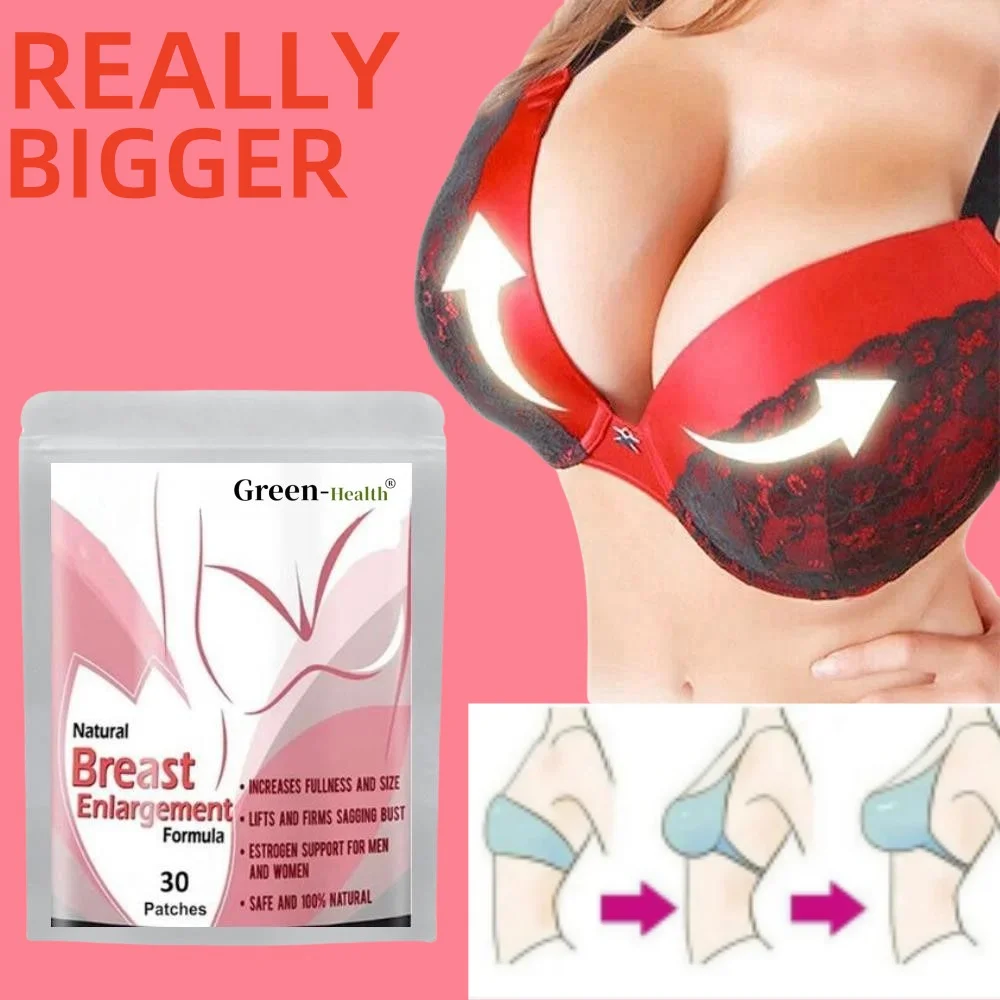 

30 Patches Perfect Bust Transdermal Patches, Larger Breast Natural Breast Enlargement, Lifting