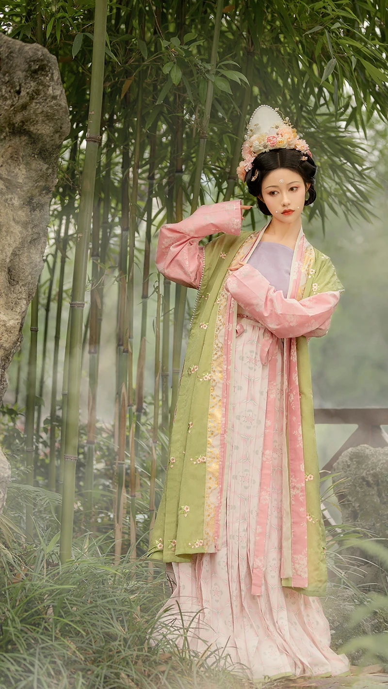 

Song Dynas Sle Vest Cotton Material Peach Blossom And Willow een Red Sve Design Summer Collection 2023