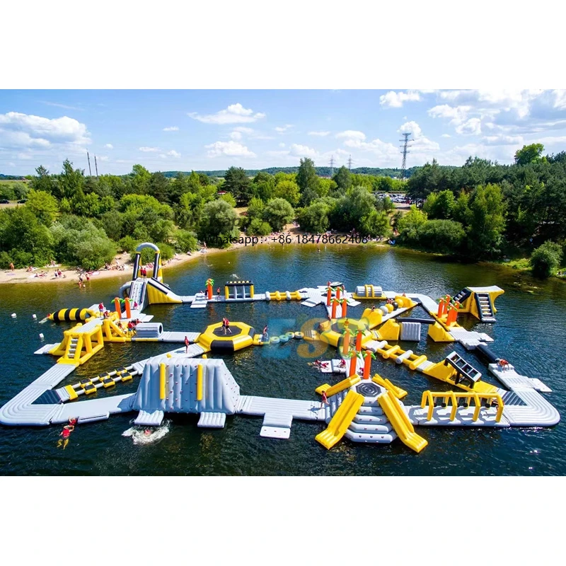 Floating Inflatable Water Park Inflatable Water Park Obstacle Course Inflatable Kids Water Park