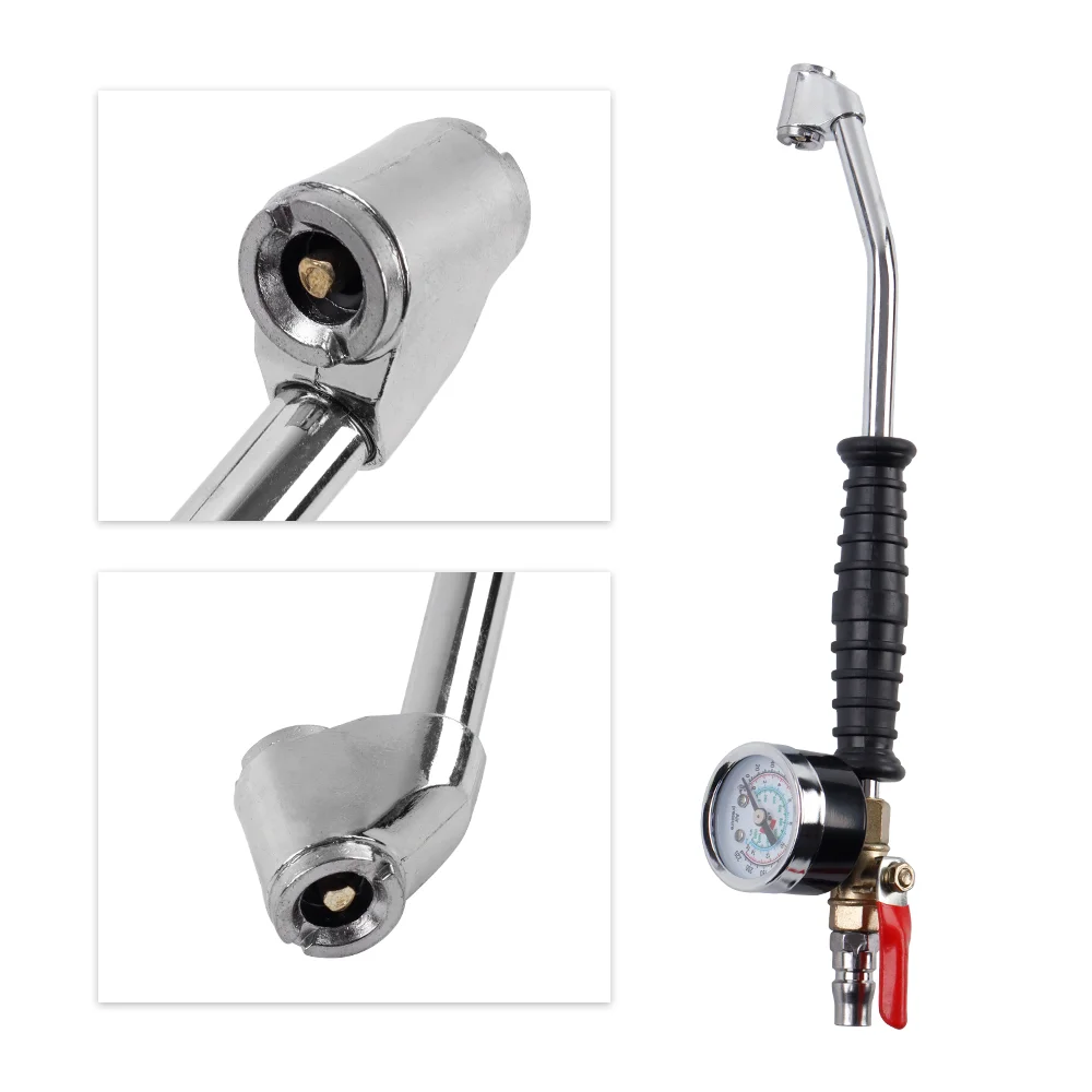 220PSI Air Tyre Pressure Inflator Gauge Valved Compressor Car Van Bike Tire Inflador neumatico calibrador de presion Auto Parts