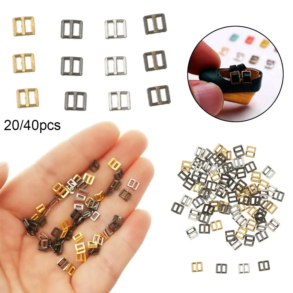 20/40pcs Newest Stuffed Toys 4 Colors Diy Dolls Buckles Doll Bags Accessories Belt Sewing Buttons Tri-glide Buckle