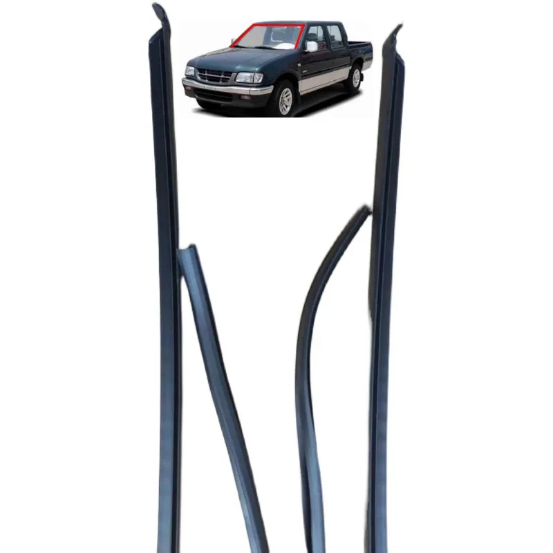 

3 Pcs Decoration Weather Strip Shell for Isuzu Pickup Tfr 1991-1996 Front Glass Protector for Holden Rodeo Windows Rubber