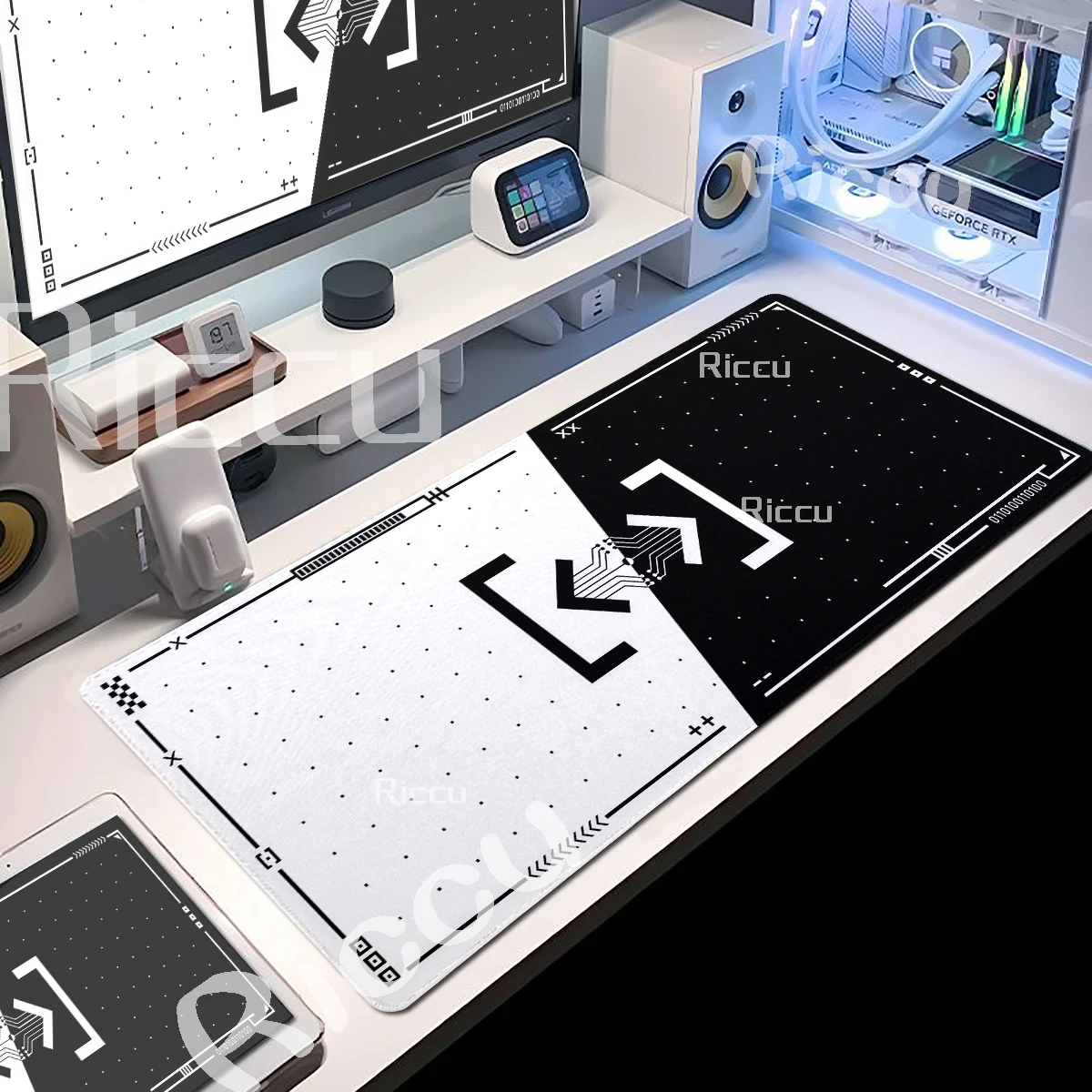 Zodiac Mousepad Moon Star Mouse Mats PC Large Gaming teclado Mouse Pad Rubber Extended Desk Mat Office accessories Black Playmat