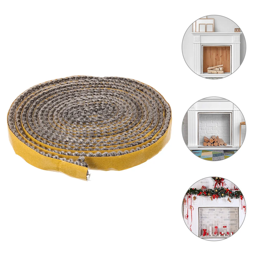 

Fireplace Gasket Tape Flue Sealant for Wood Burning Stove Rope Insert Burner Replacement Parts