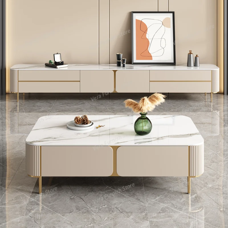 

White Modern Tv Stands Living Room Monitor Luxury Salon Display Tv Table Minimalist Aesthetic Muebles Para Tv Unique Furniture