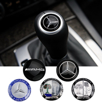 29mm Car Gear Head Cover Emblem for MERCEDES BENZ AMG C E S Class C200 C260 GLK350 E260 E200 Auto Gear Knob Sticker Decoration