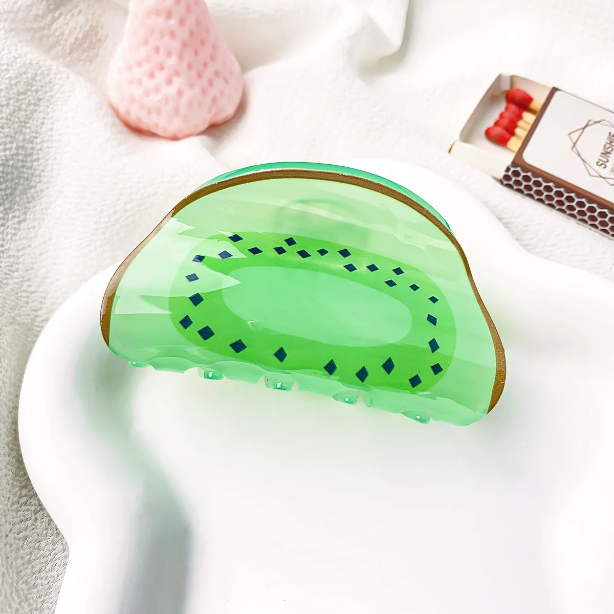 Creative Fruit Lemon Clip Acrylic Hair Accessories Hair Clip Back of The Head Hair Clip Korean Style Shark Clip