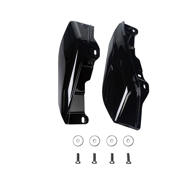 

Motorcycle Gloss Black Mid-Frame Air Deflector Heat Shield For Touring Electra Glide Street Road Glide 2009-2016