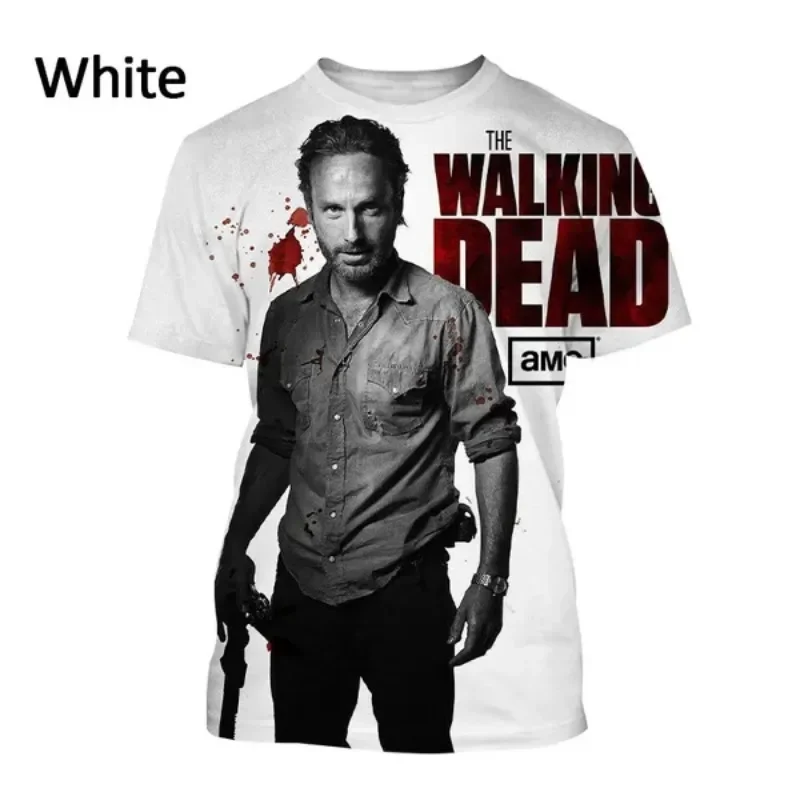 Hot Sale New TV Series The Walking Dead 3D T-Shirt Street Fashion Casual Creative Round Neck Short-Sleeved T-Shirt