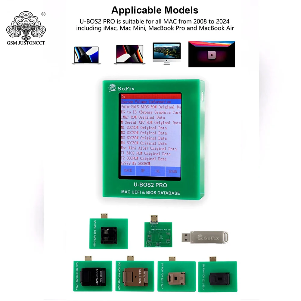 Sofix New S-BOS3 USBC Charging ROM Programmer For MacBook iPad iPhone 2016-2023 CD3215 CD3217 Write ROM Data Repair Tool