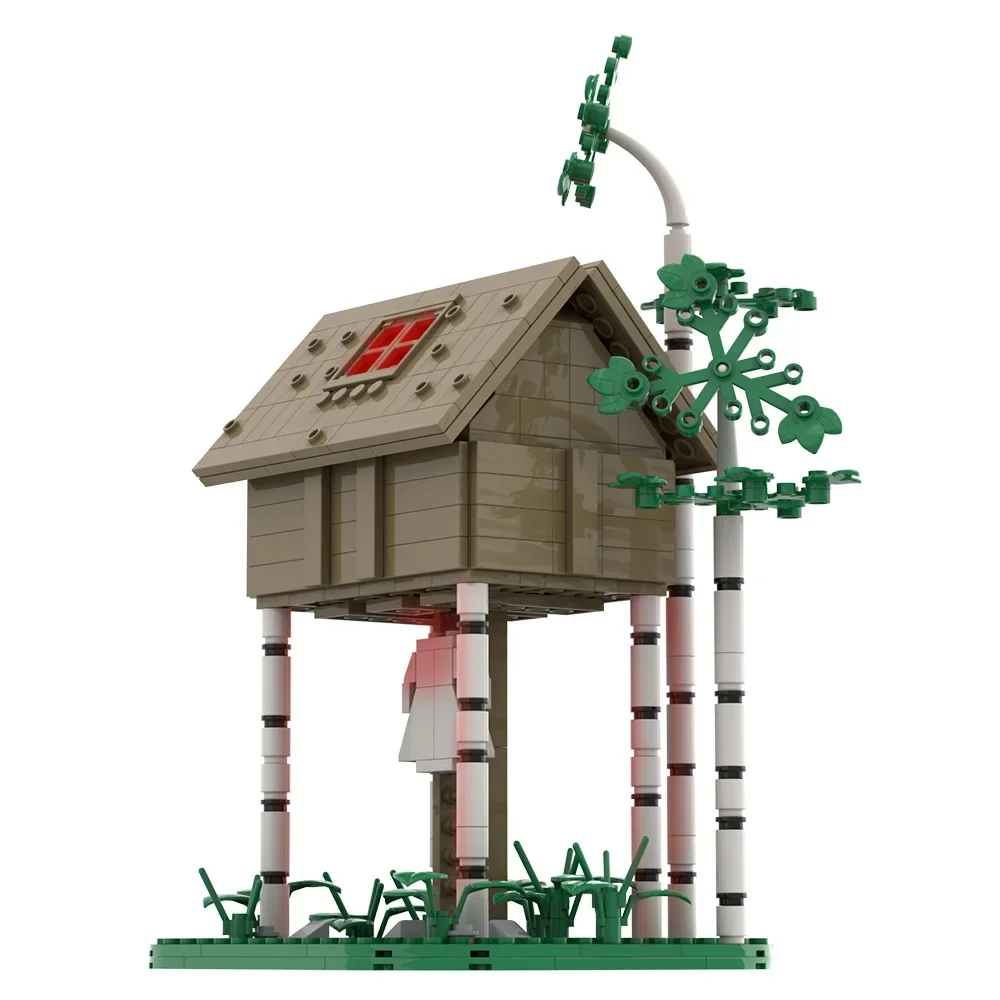 Gobricks MOC film héréditaire maison d'arbre blocs de construction modèle scène d'horreur maison d'arbre briques jouet pour enfants cadeau