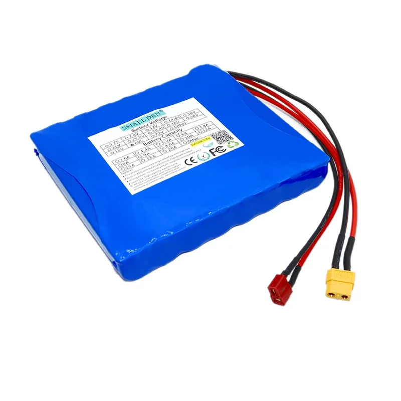 60V 2.2Ah 2.6Ah 3Ah 3.4Ah Lithium Battery Pack 16S1P With BMS Balance Bike Electric Unicycle Rechargeable Battery