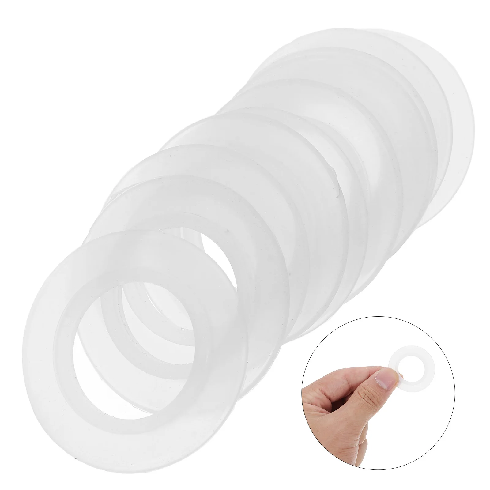 

10Pcs Silicone O-Ring Gasket Seal Ring Basin Drain Stopper for Bathroom Kitchen Sink Tub Overflow Drain Washer