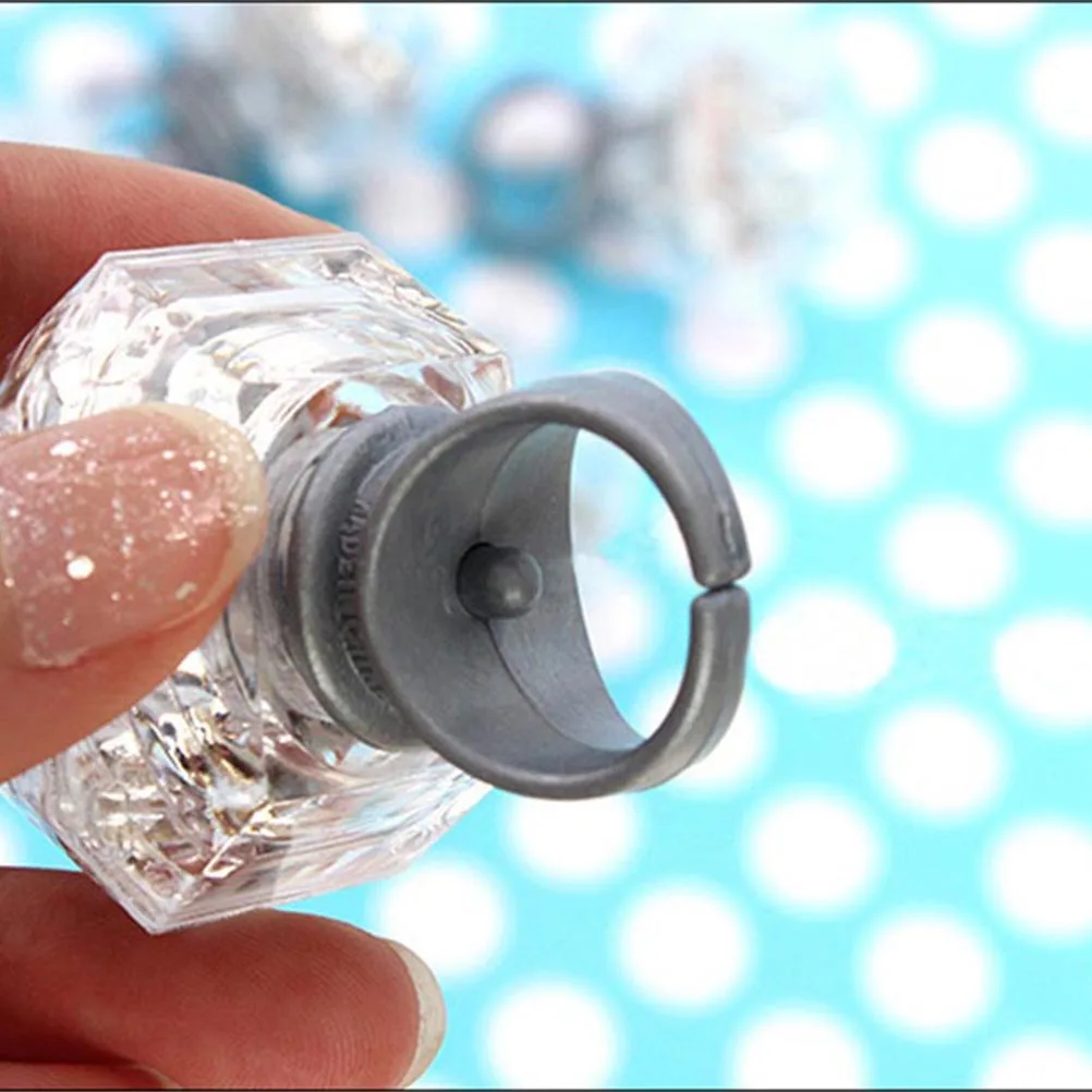 

10 Pcs LED Glowing Diamond Ring Girl Finger Light up The Jewelry Rings Flashing