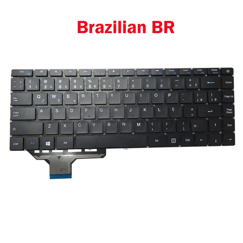 Imagem -02 - Laptop Keyboard para Insys Mb3081010 93179 U13khr Np13kw-pro-r Portugal Eua Estados Unidos Novo br jp po sp uk us