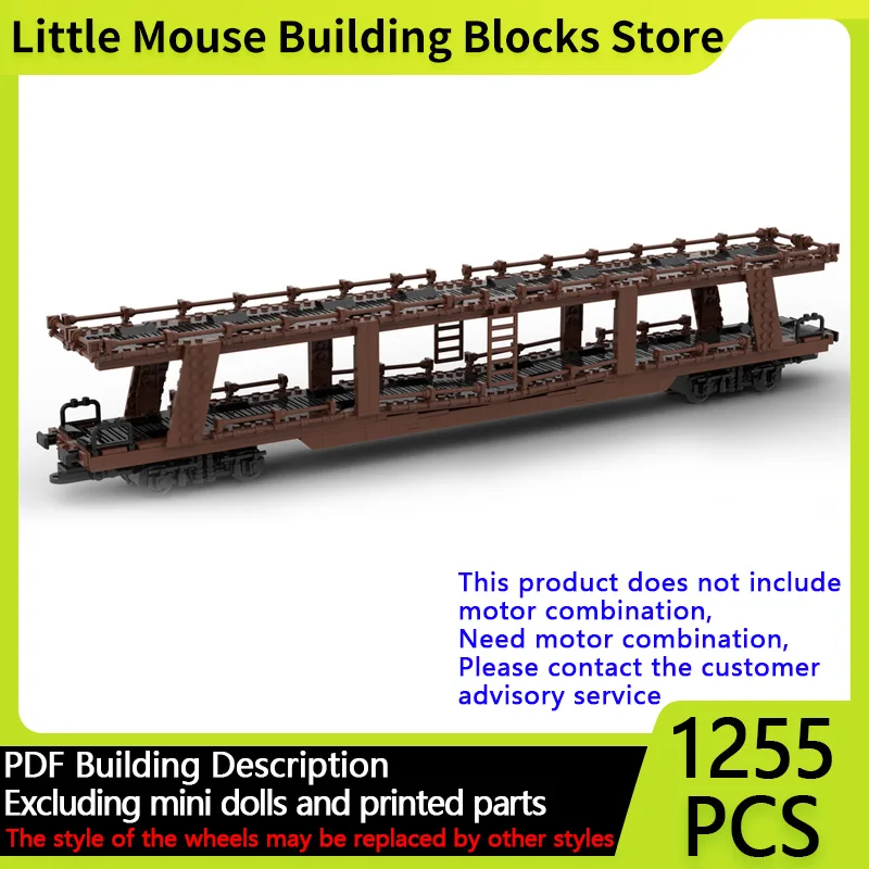 

City Car Model MOC Building Bricks Double-Deck Depression Car Train Modular Technology Gifts Holiday Assemble Children Toys Suit