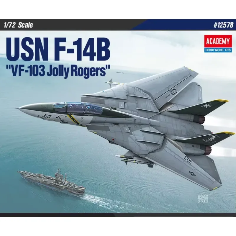 

Сборная модель Академии 1/72 12578 F-14B Fighter VF-103 Jolly Rogers, комплект масштабной модели самолета