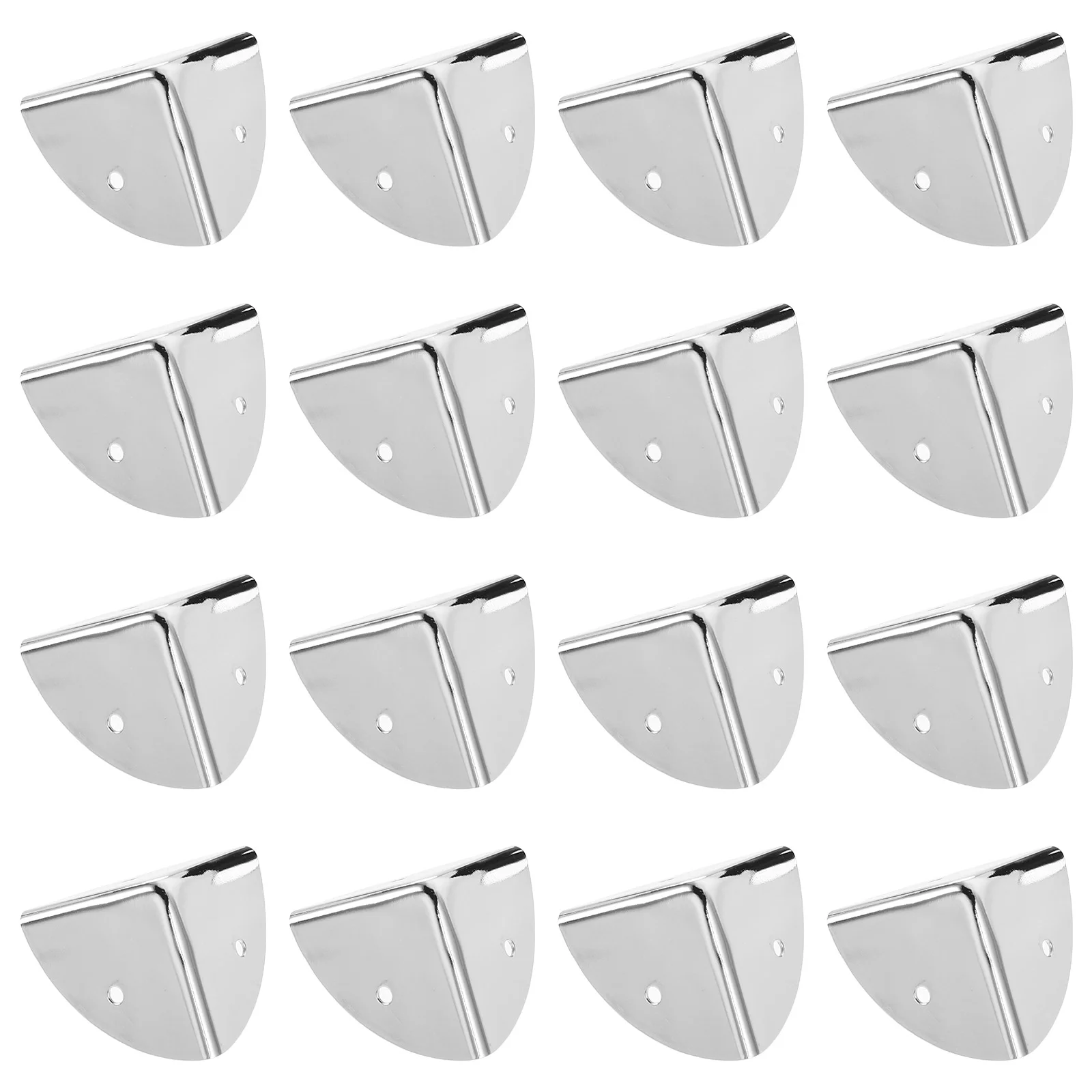 

16 Pcs Black 40 Degree Fan Shape Metal Hardware Accessories Cold Rolled Plate Corner Guard Edge Protector Tool Box