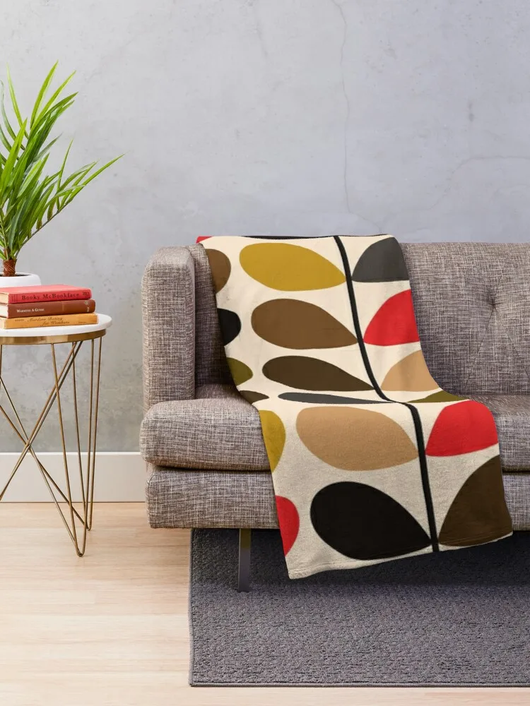 Orla Kiely Throw Blanket Blanket With Well Thick King Wool Loose Blanket Floral Throw Blanket Fleece Fabric
