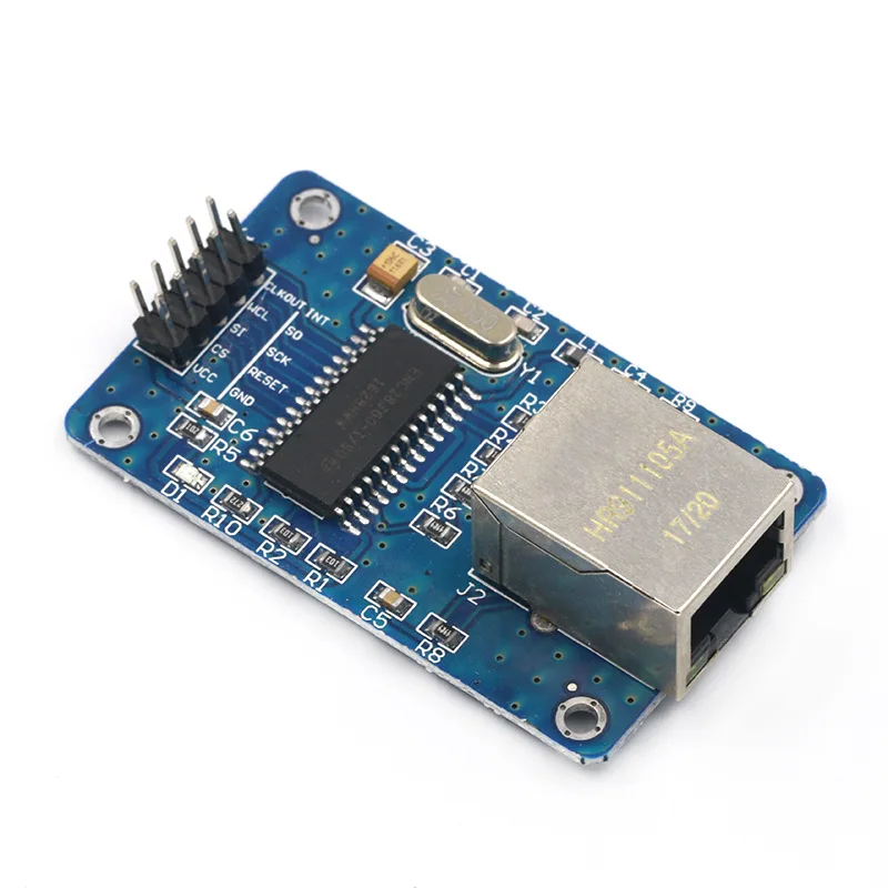 ENC28J60 LAN Ethernet Network Board Module 25MHZ Crystal AVR 51 LPC STM32 3.3V for Arduino