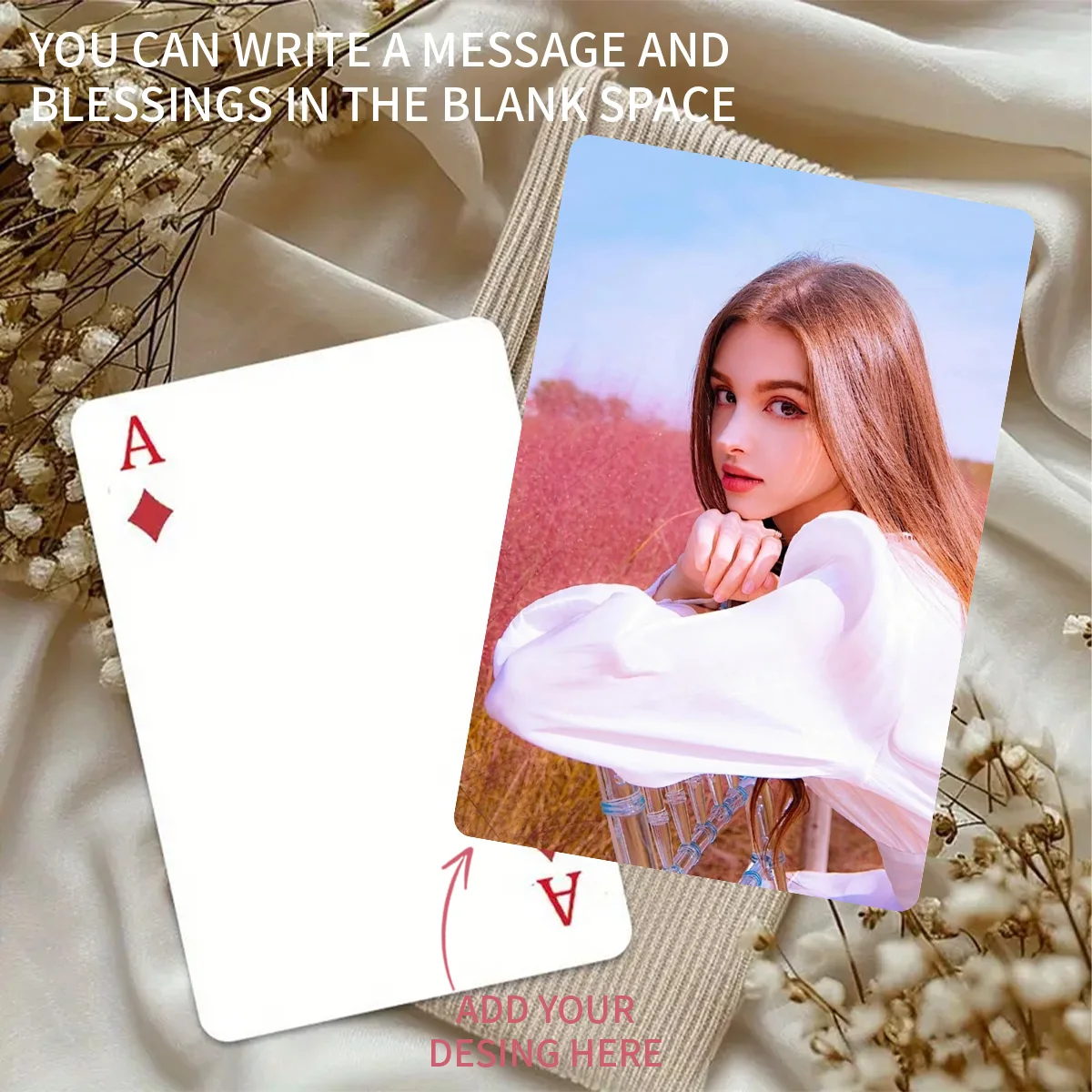 Benutzerdefinierte Fotospielkarten – 54 Stück personalisierte Deck für Geburtstage, Hochzeiten, Valentinstag, Thanksgiving, Karten für alle Gelegenheiten – Detail 6