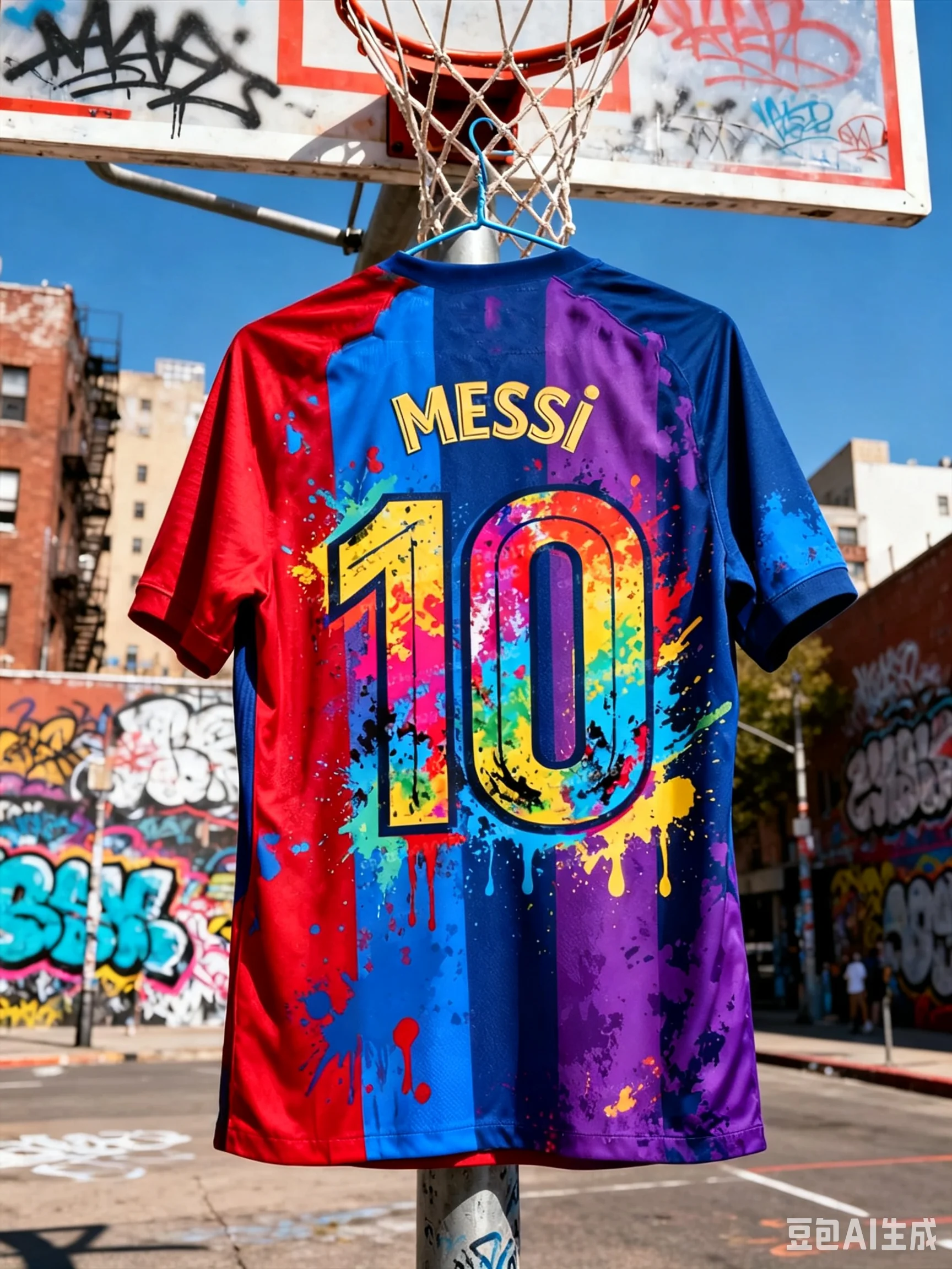 Argentina Messi Style 3D Print Football Jersey T-Shirt Loose Comfortable Quick Dry Summer Soccer Training Sportswear