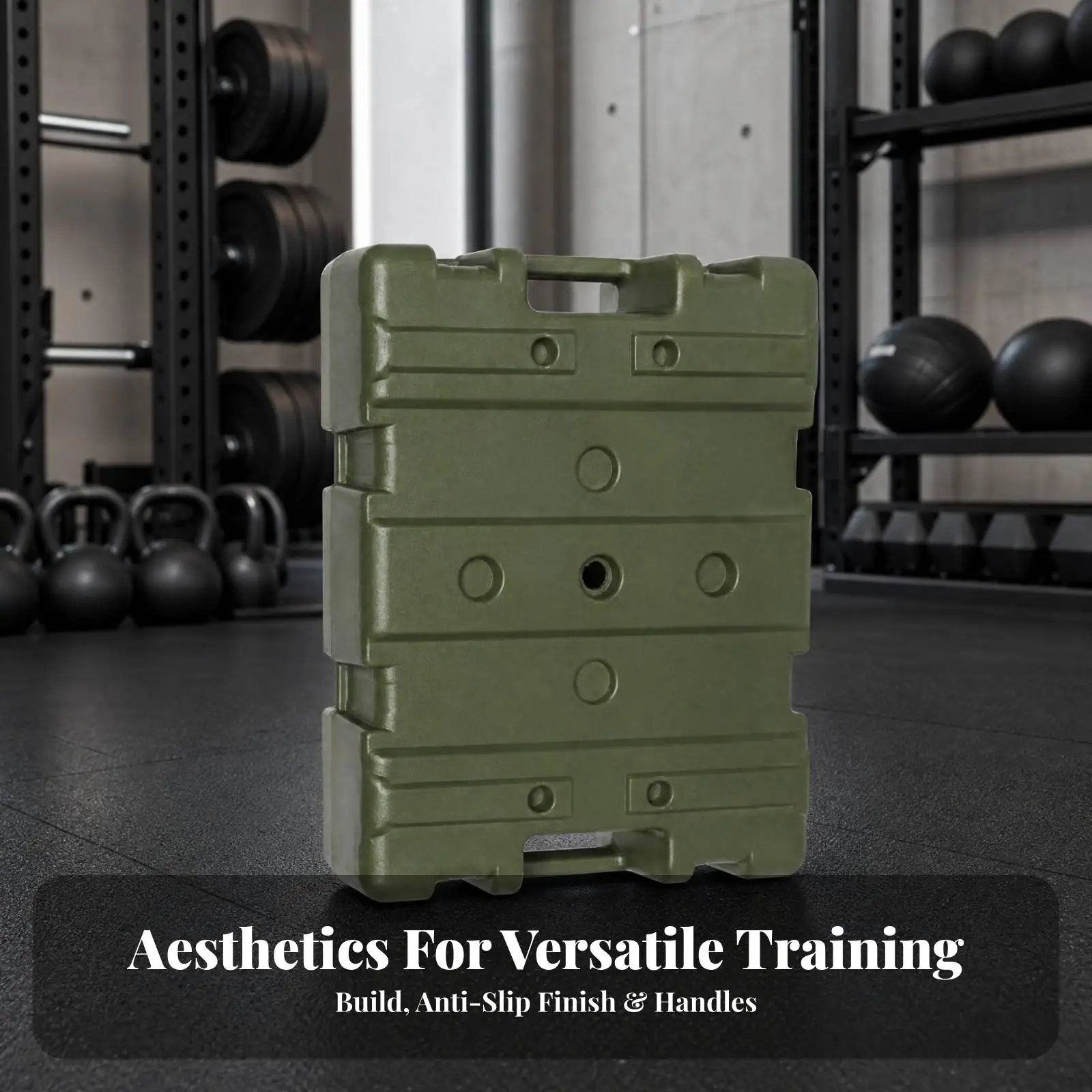 Versatile Conditioning Container for Home Gym Cross Training Exercise Equipment Storage