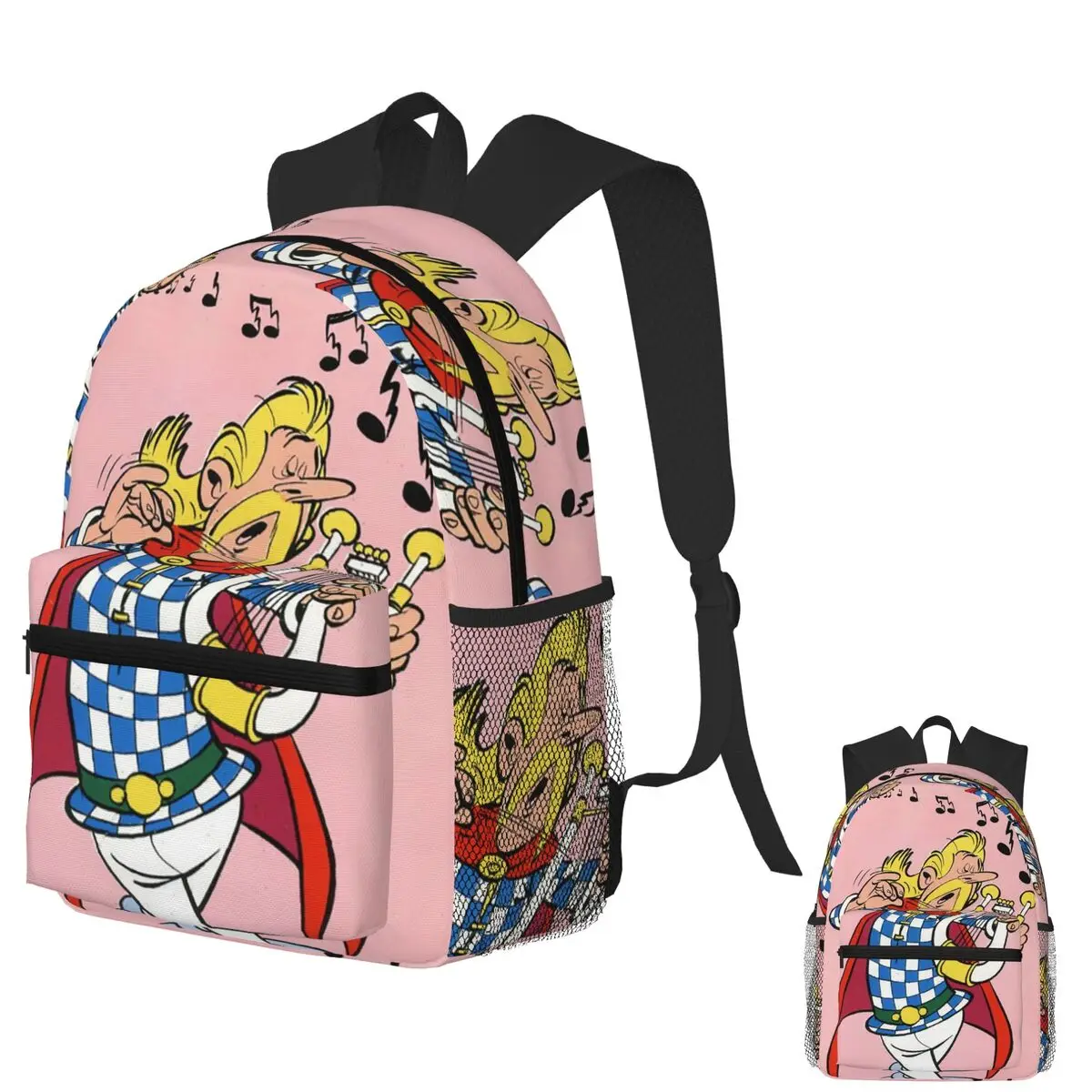 

Студенческий рюкзак Asterix And Obelix Cacofonix, школьная сумка, походный дорожный рюкзак для мужчин и женщин, модная сумка для книг, сумки на плечо