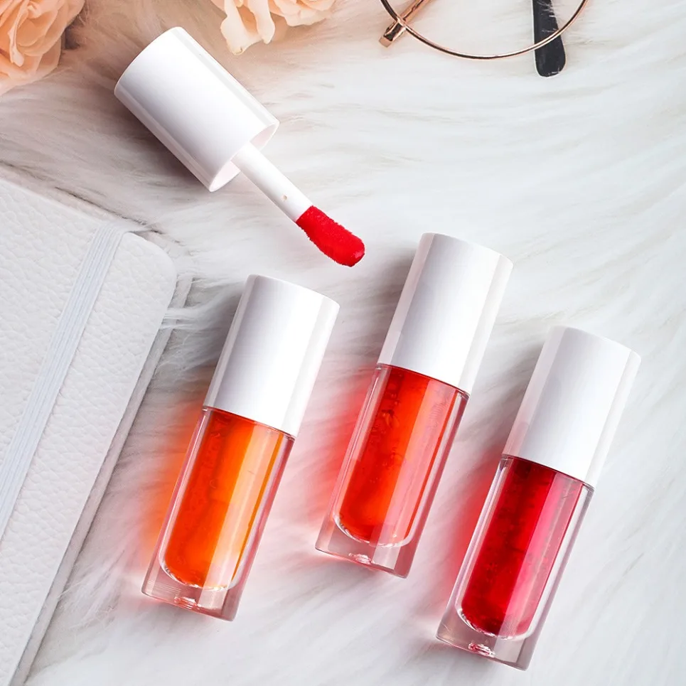 Vegan Jelly Tint Lip Cheek Eye 3 in 1 Makeup Waterproof Private Label Custom Logo Wholesale Ins Lipstick Non Fade Lip Gloss